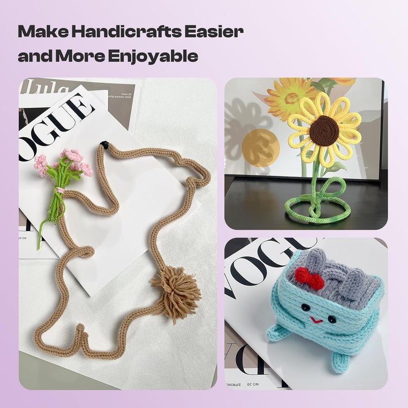 Caydo آلة حياكة i Cord الكهربائية، أداة صانع iCord مع توتر مناسب، آلة حياكة i-Cord، آلة حياكة أوتوماتيكية لتحويل الخيوط إلى i-Cords، آلة حياكة فعالة لصنع الحرف اليدوية (محفوظة الحقوق)  - Image 5